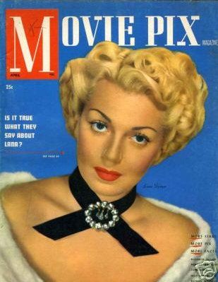 MOVIE PIX magazine side cover  Vol 1 # 6 April 1950