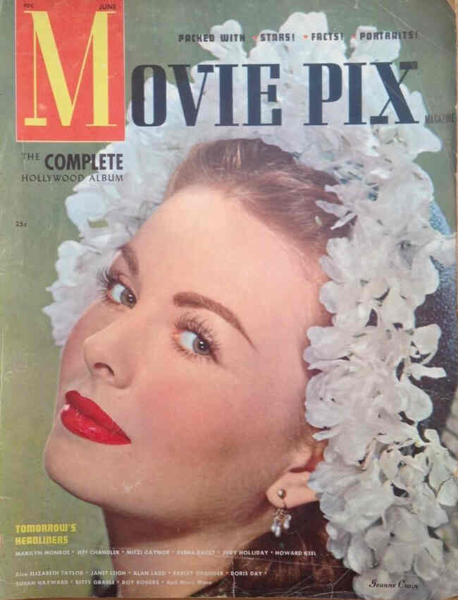 MOVIE PIX magazine side cover  Vol 2 # 5 June/July 1951