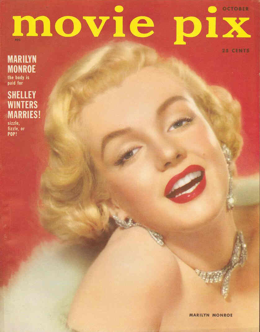 MOVIE PIX magazine side cover  Vol 3 # 6 October 1952