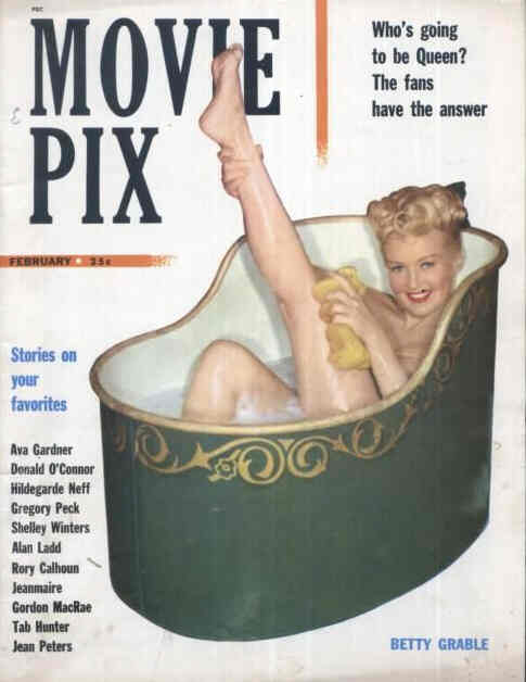 MOVIE PIX magazine side cover  Vol 4 # 2 February 1953