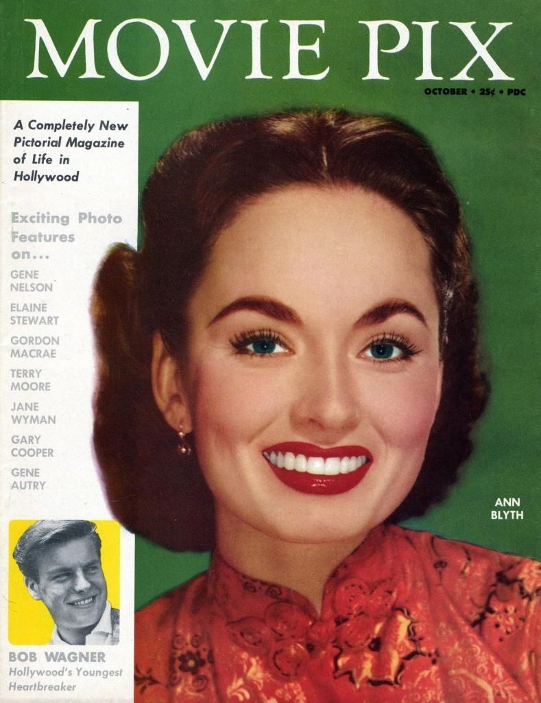 MOVIE PIX magazine side cover  Vol 4 # 6 October 1953