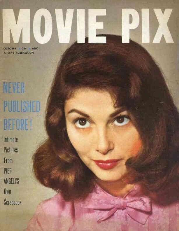 MOVIE PIX magazine side cover  Vol 5 # 6 October 1954