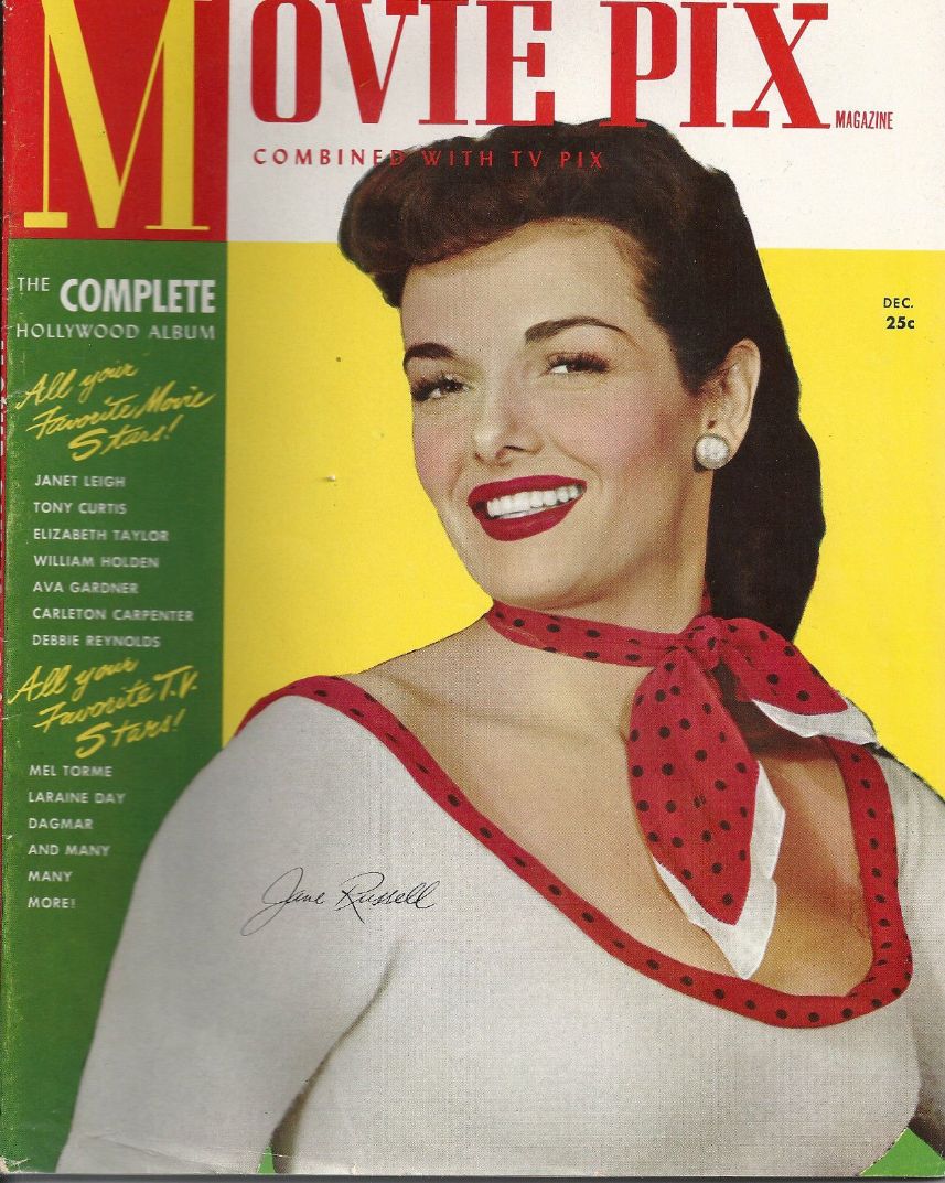 MOVIE PIX magazine side cover  Vol 3 No  2  December 1951/ January 1952 