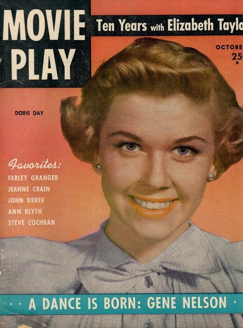 MOVIE PLAY magazine side cover  Vol 6 # 2  October 1951