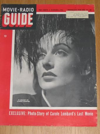 MOVIE-RADIO GUIDE magazine side cover 14 February 1942