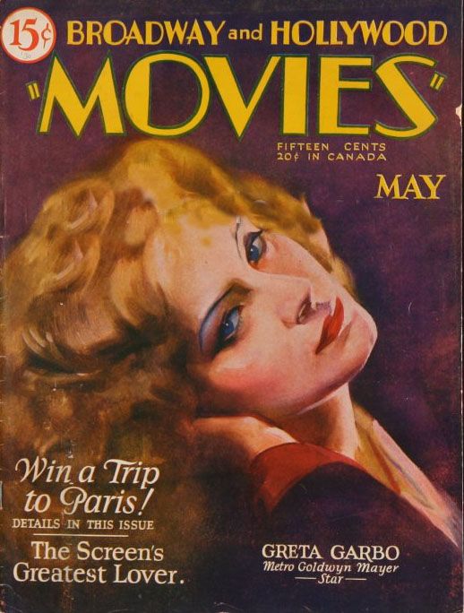MOVIES (Alavania) magazine side cover Issue 1 May 1930