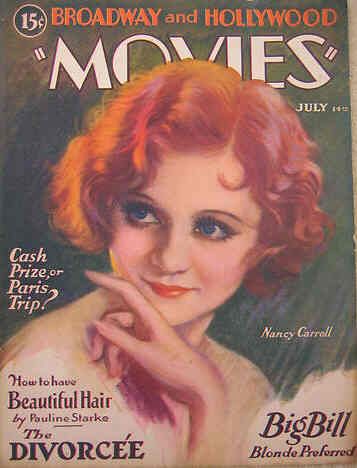 MOVIES (Alavania) magazine side cover Issue 3 July 1930