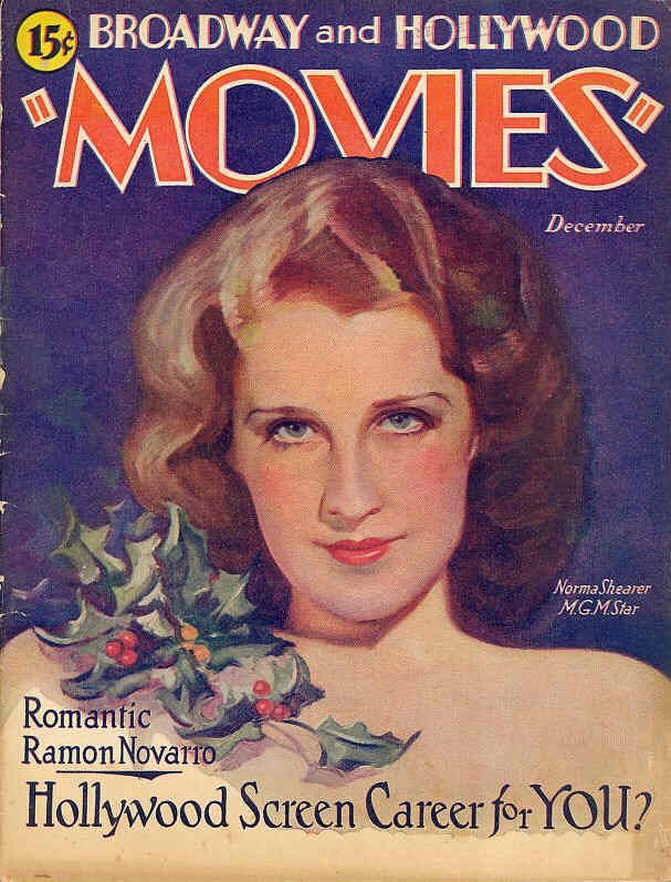 MOVIES (Alavania) magazine side cover Issue 6 December 1930