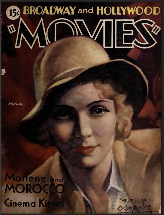 MOVIES (Alavania) magazine side cover February 1931