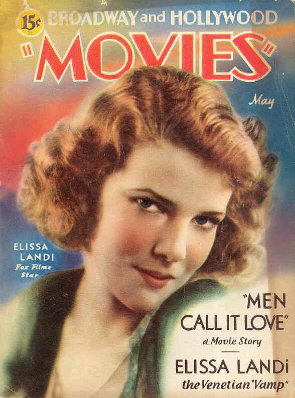 MOVIES (Alavania) magazine side cover May 1931