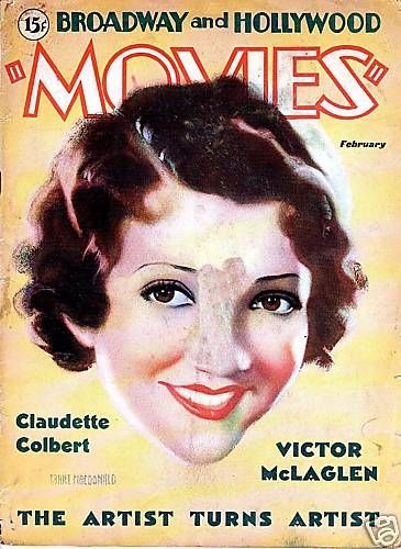 MOVIES (Alavania) magazine side cover February 1932