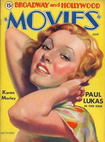 MOVIES (Alavania) magazine side cover June 1932
