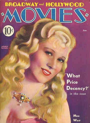MOVIES (Alavania) magazine side cover June 1933