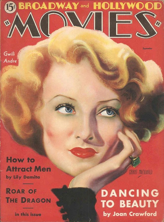 MOVIES (Alavania) magazine side cover September 1933