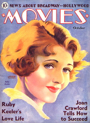 MOVIES (Alavania) magazine side cover  Vol 4 #4 October 1933