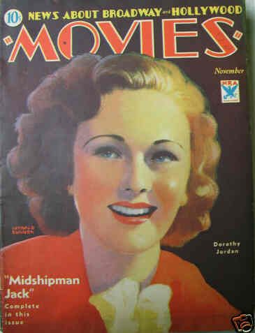 MOVIES (Alavania) magazine side cover November 1933