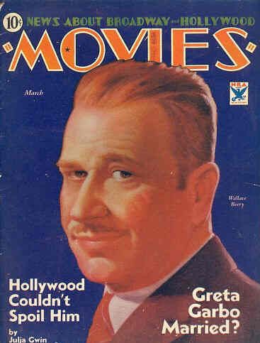 MOVIES (Alavania) magazine side cover March 1934