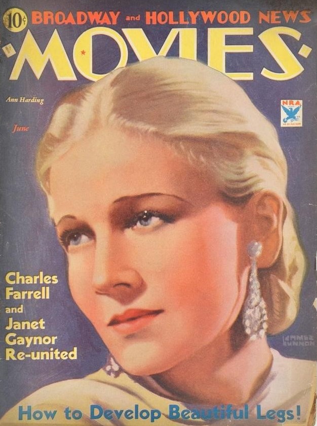 MOVIES (Alavania) magazine side cover June 1934