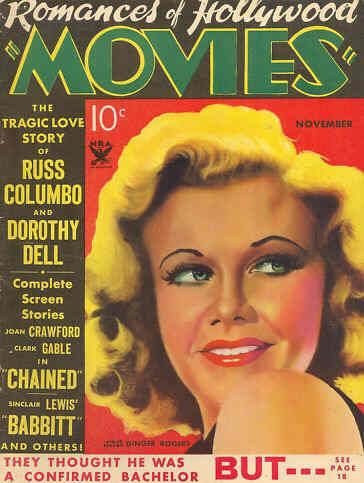 MOVIES (Alavania) magazine side cover November 1934