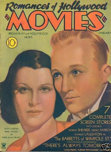 MOVIES (Alavania) magazine side cover January 1935