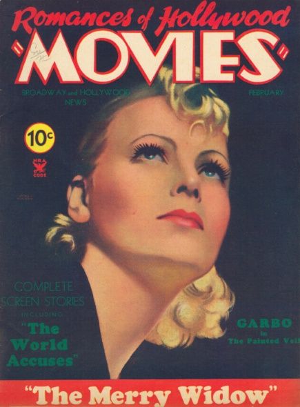 MOVIES (Alavania) magazine side cover February 1935