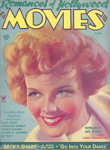 MOVIES (Alavania) magazine side cover June 1935