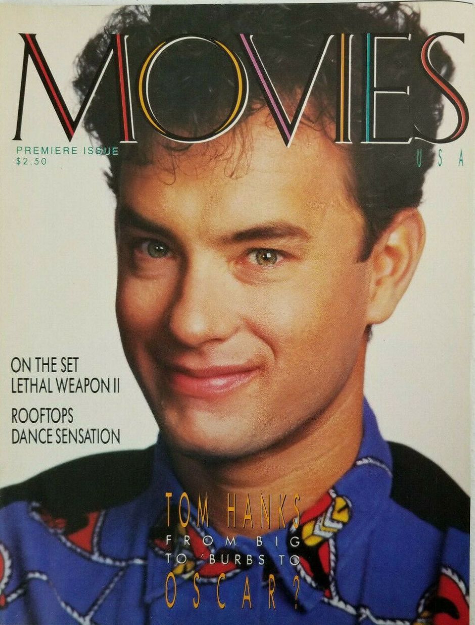MOVIES USA magazine side cover Issue 1 January 1989
