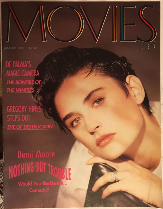 MOVIES USA magazine side cover  Vol 4 # 3 January 1991