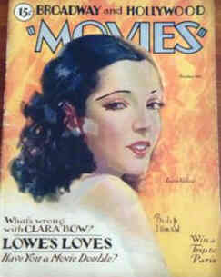 MOVIES (Alavania) magazine side cover Issue 4 October 1930