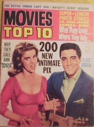 MOVIES TOP 10 magazine side cover Issue 1  1963
