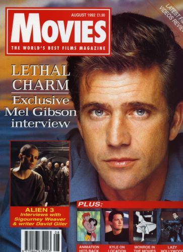 MOVIES (UK) magazine side cover Issue 2 August 1992