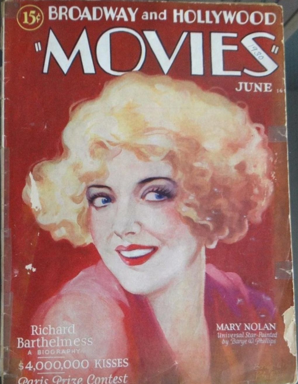 MOVIES (Alavania) magazine side cover Issue 2  June 1930