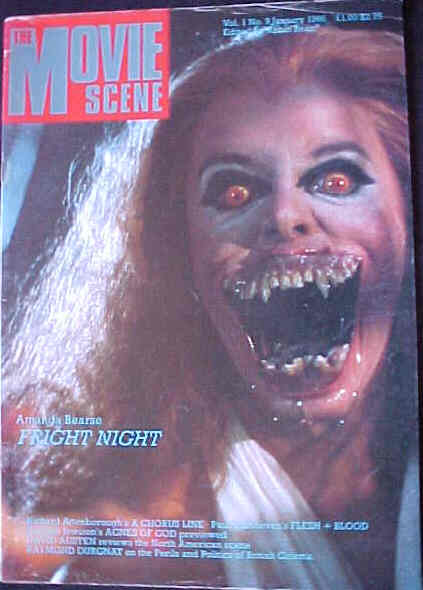 MOVIE SCENE | THE magazine side cover Issue 9 January 1986