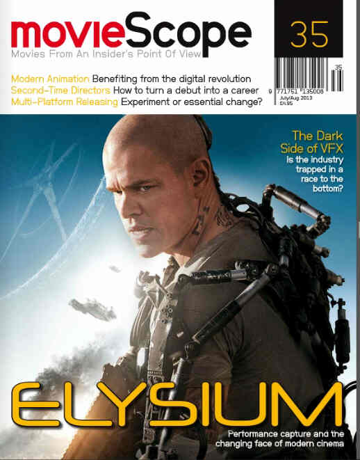 MOVIESCOPE magazine side cover Issue 35 July/August 2013
