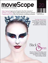 MOVIESCOPE magazine side cover Issue 20 Dec./January 2011