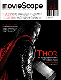 MOVIESCOPE magazine side cover Issue 21 March/April 2011