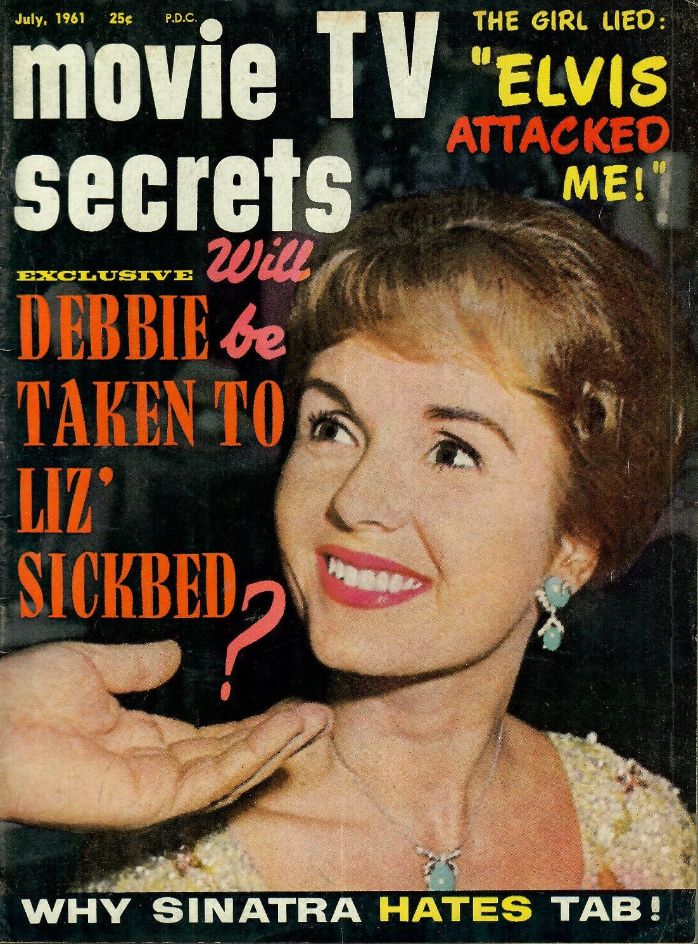 MOVIE SECRETS magazine side cover  July 1961