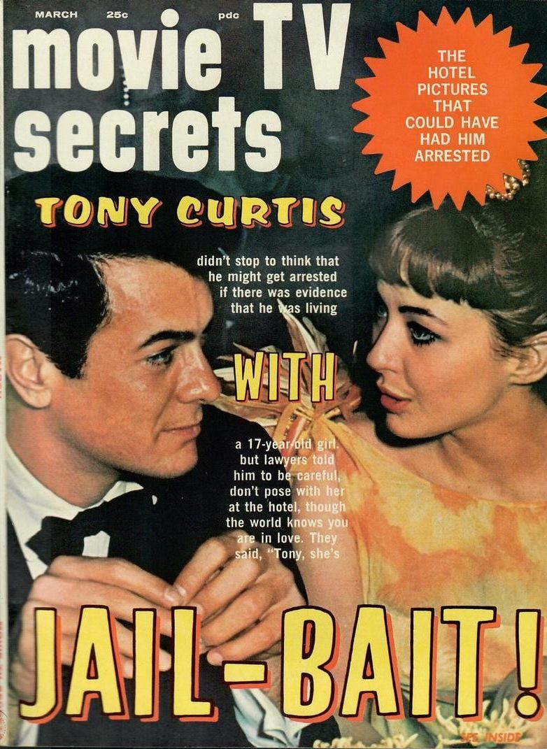 MOVIE SECRETS magazine side cover  March 1963