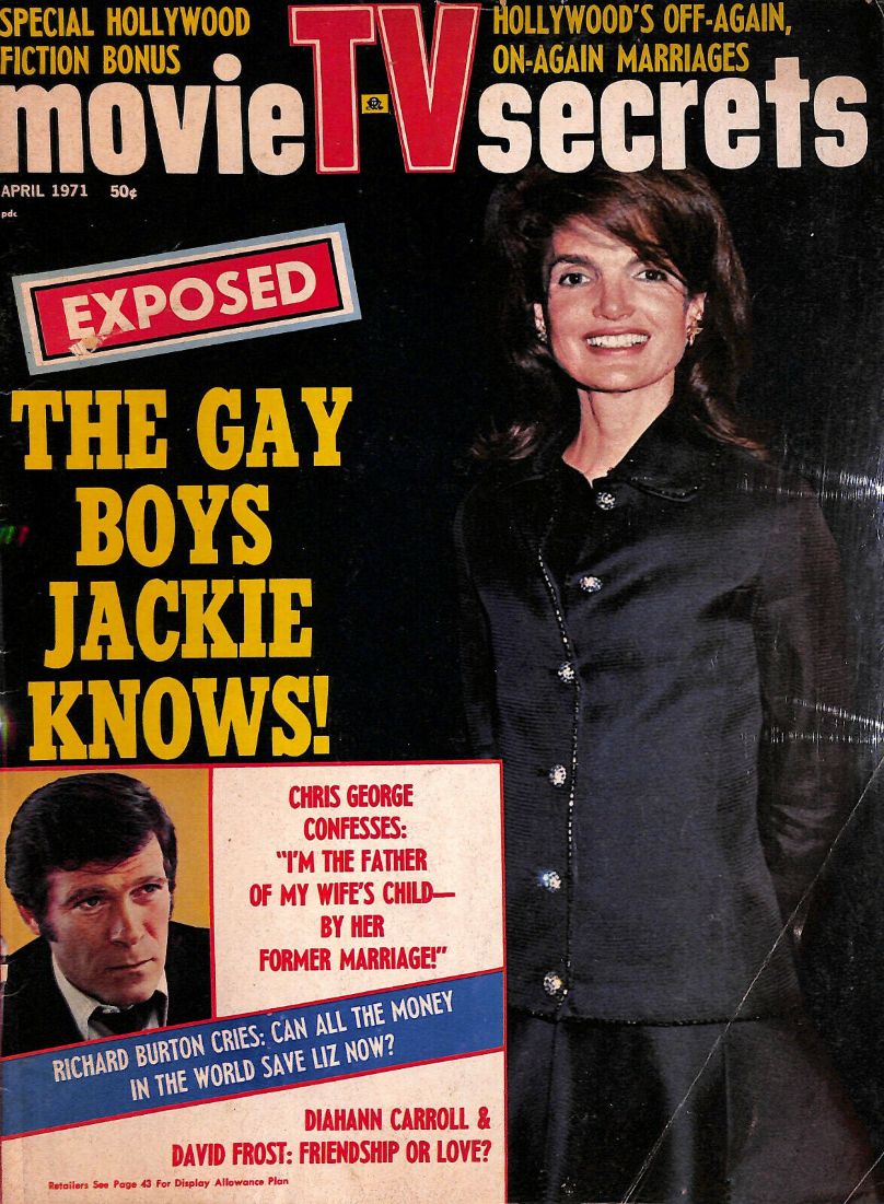 MOVIE SECRETS magazine side cover  April 1971