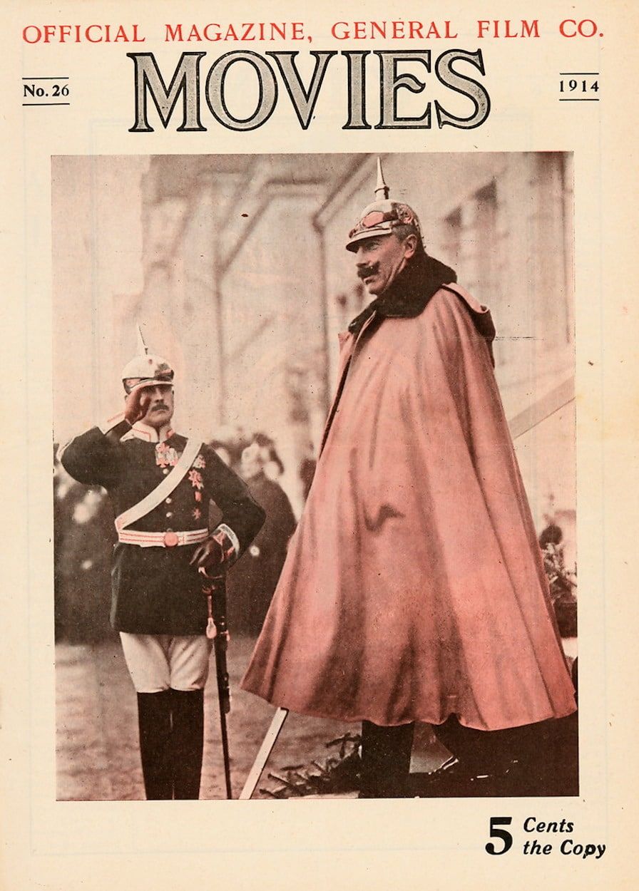 MOVIES (GFC) magazine side cover Issue 26  Vol 1 No  26   1914
