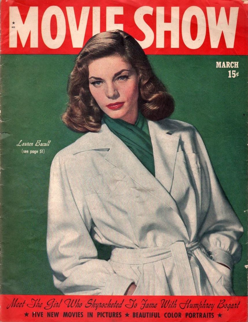 MOVIE SHOW magazine side cover  Vol 3 # 7  March 1945