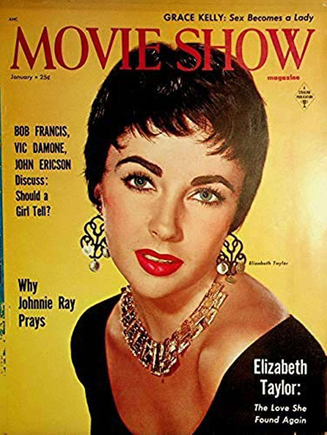MOVIE SHOW magazine side cover  Vol 1 # 3  January 1955