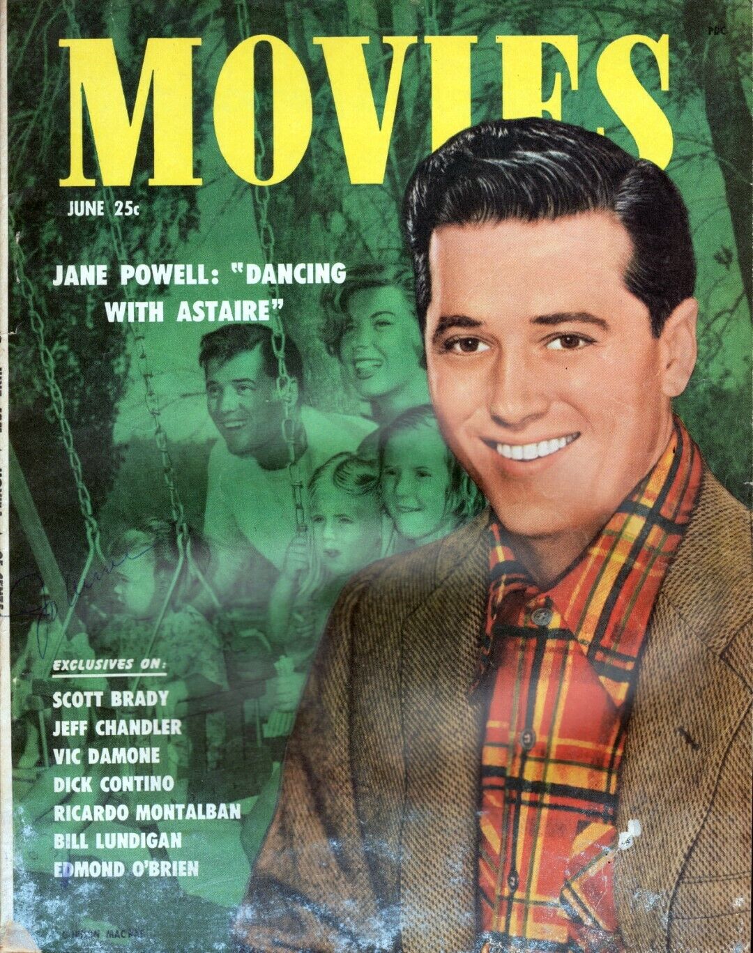 MODERN MOVIES (Ideal) magazine side cover  June 1951