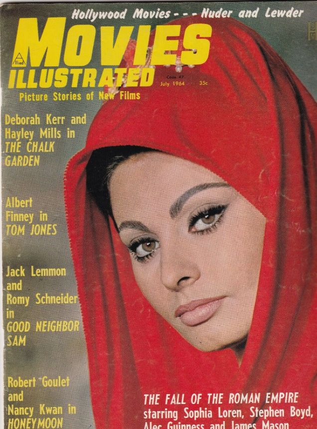 MOVIES ILLUSTRATED magazine side cover July 1964