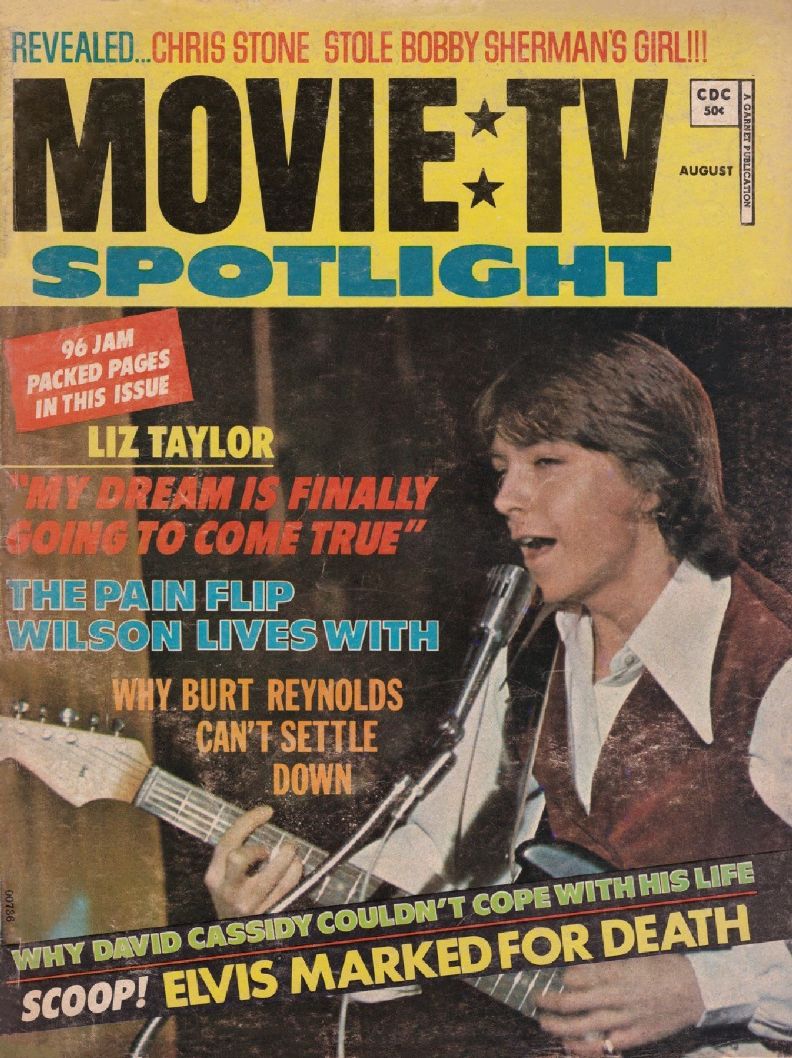 MOVIE SPOTLIGHT magazine side cover  August 1971