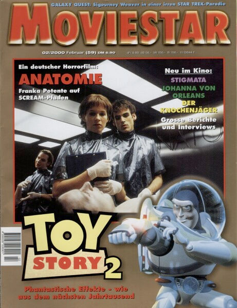 MOVIESTAR magazine side cover Issue 59 February 2000