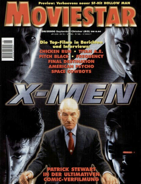 MOVIESTAR magazine side cover Issue 63 September/October 2000