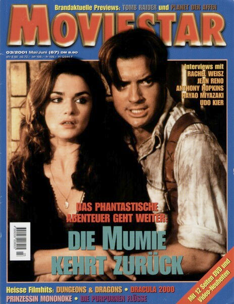 MOVIESTAR magazine side cover Issue 67 May/June 2001