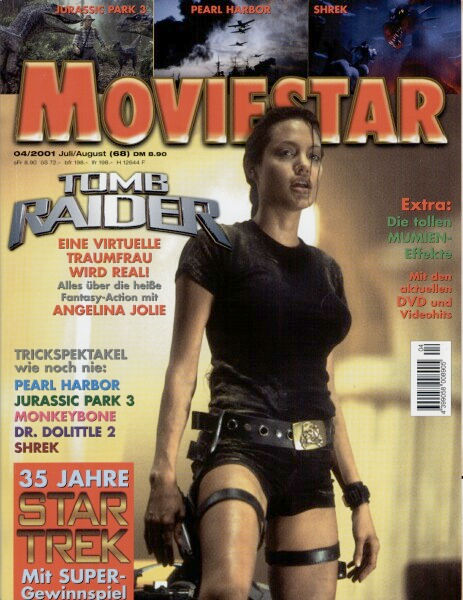 MOVIESTAR magazine side cover Issue 68 July/August 2001