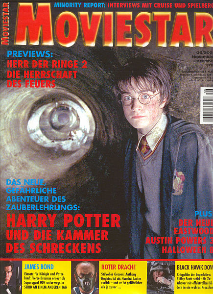 MOVIESTAR magazine side cover Issue 76 November/December 2002